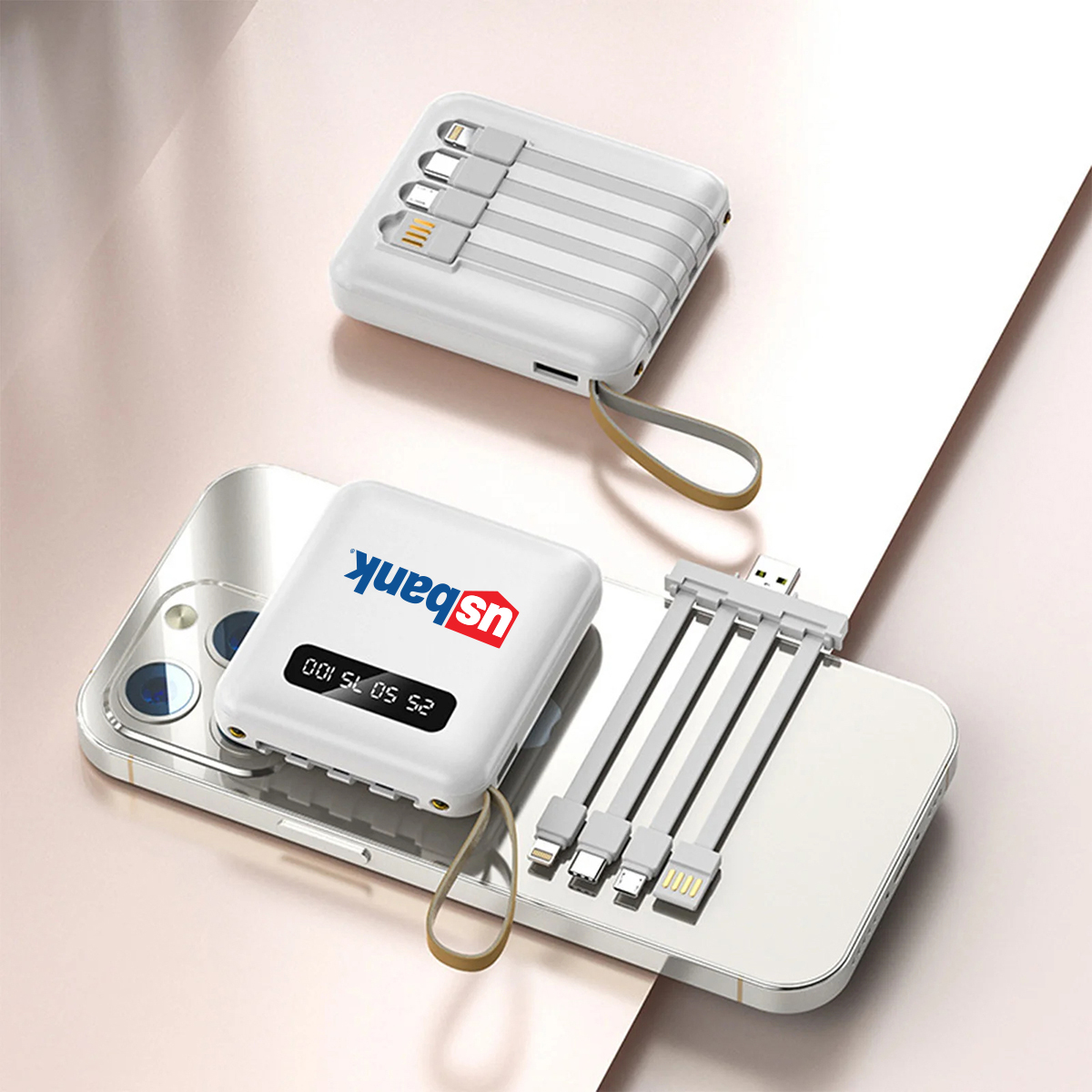 5000mAh Power Bank with Built-In Cables 4
