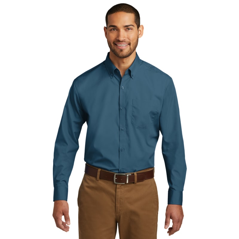 Port Authority Long Sleeve Carefree Poplin Shirt. 33