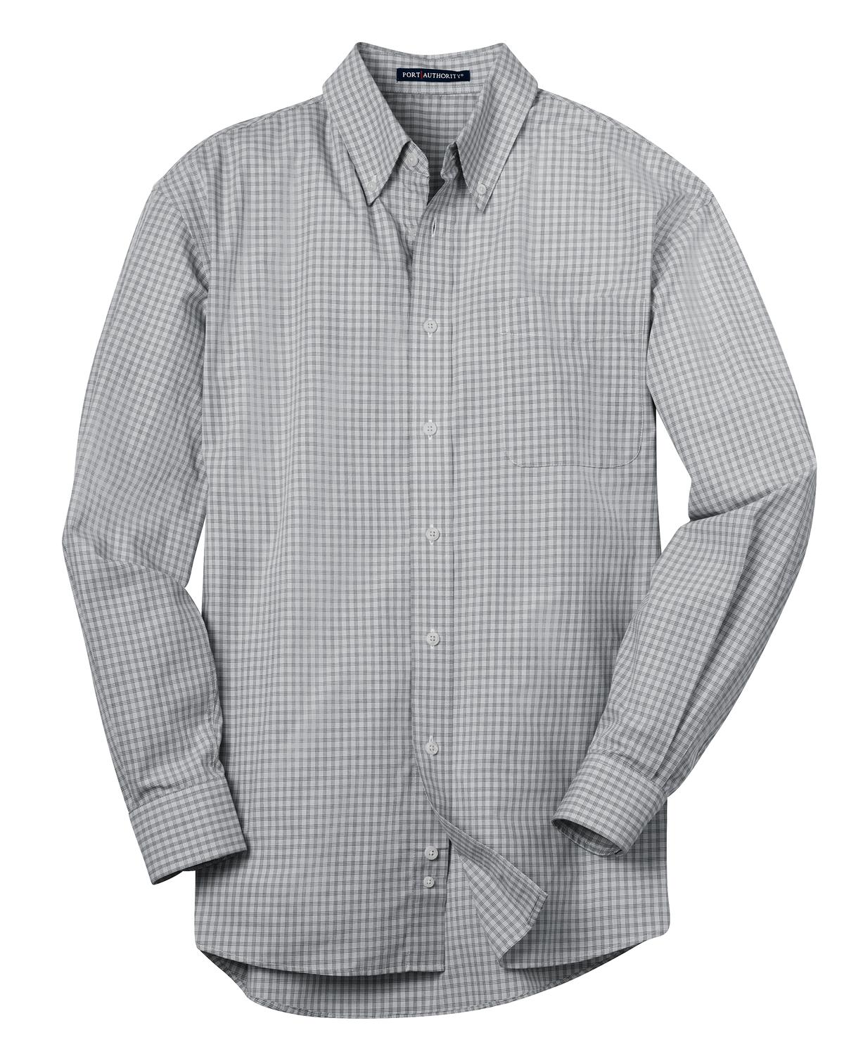 Plaid Pattern Easy Care Shirt