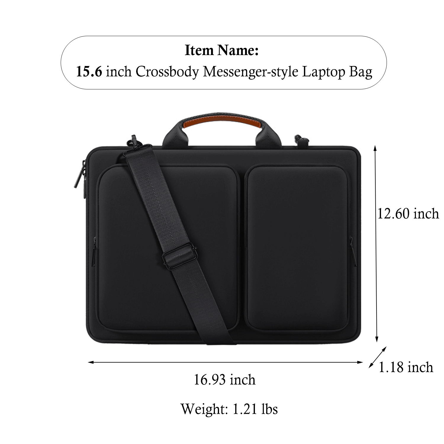 15.6 inch Portable Oxford Laptop Briefcase messenger Bag 3