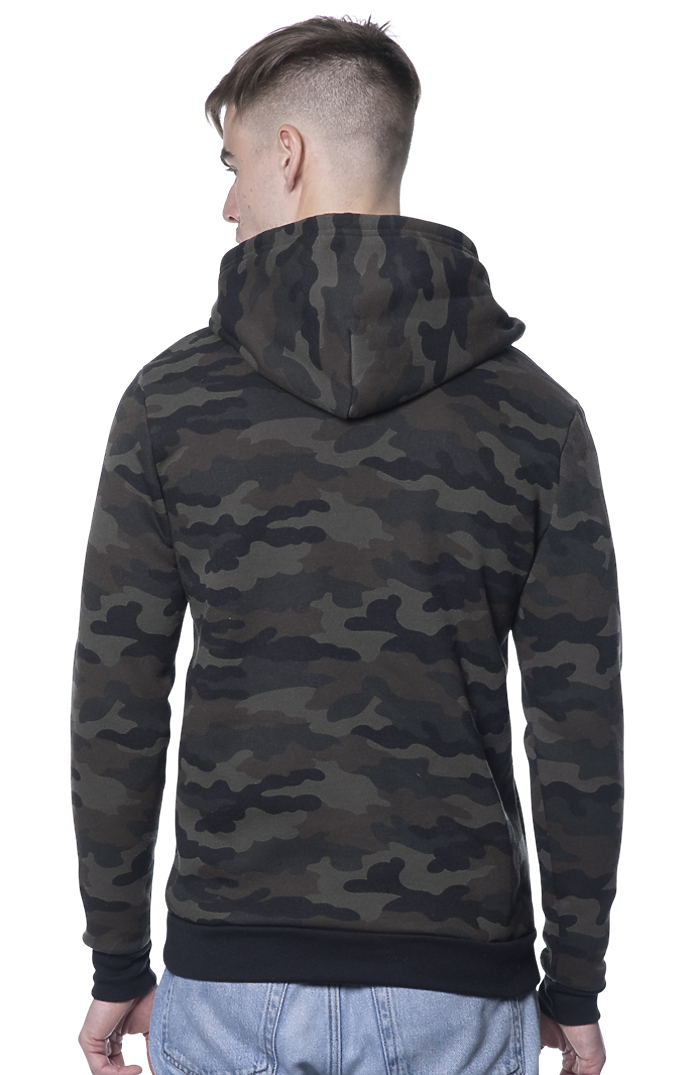 Unisex Camo Fleece Pullover Hoodie 7