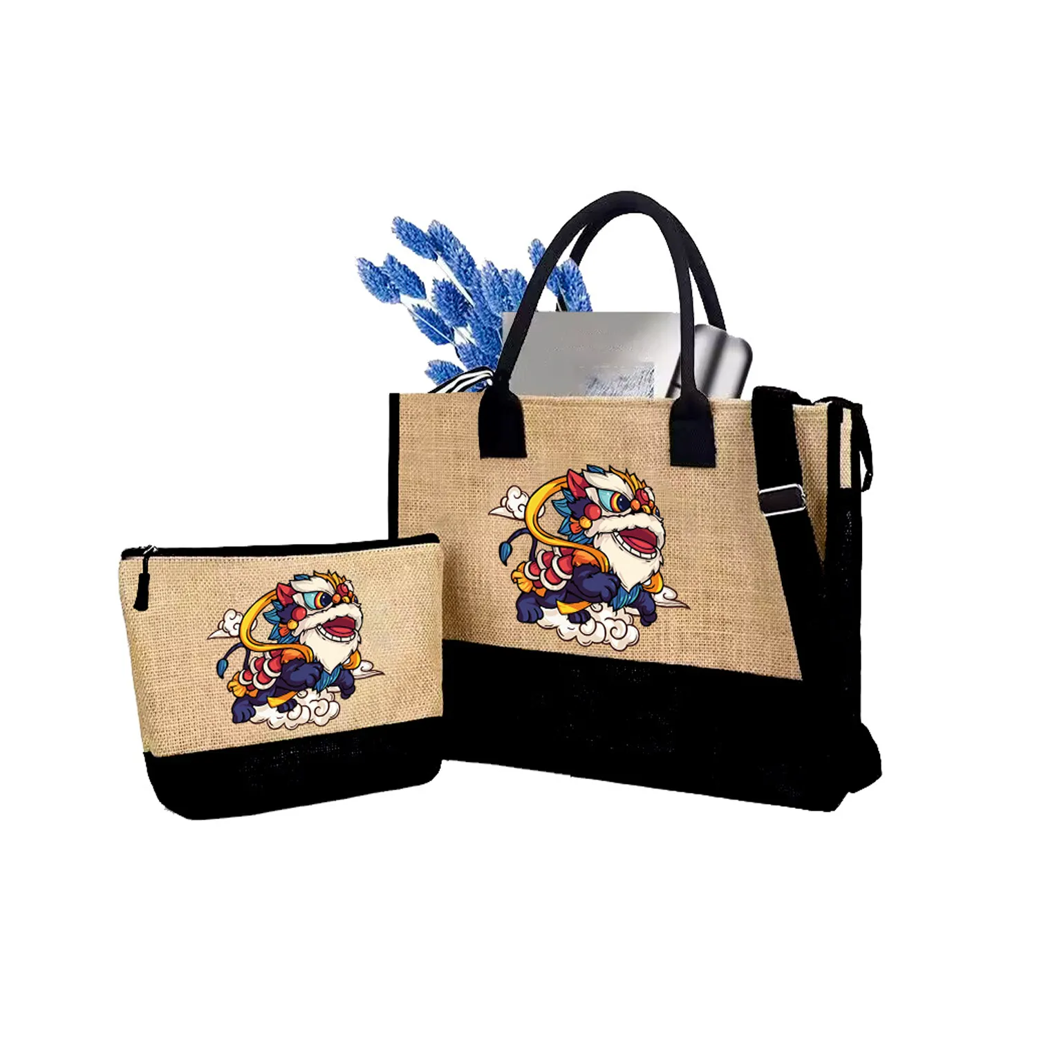 Jute Tote Bag, custom tote bag with logo imprint 1
