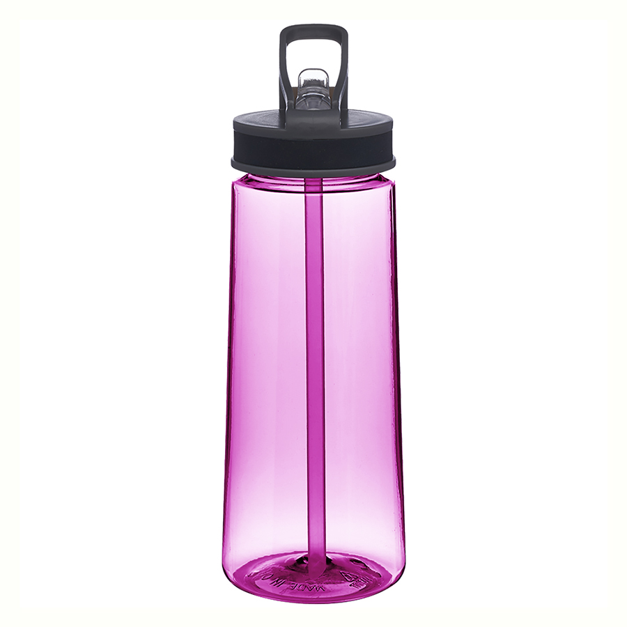 Sports Plastic Water Bottle - with Sip Straw, 22 oz. 10