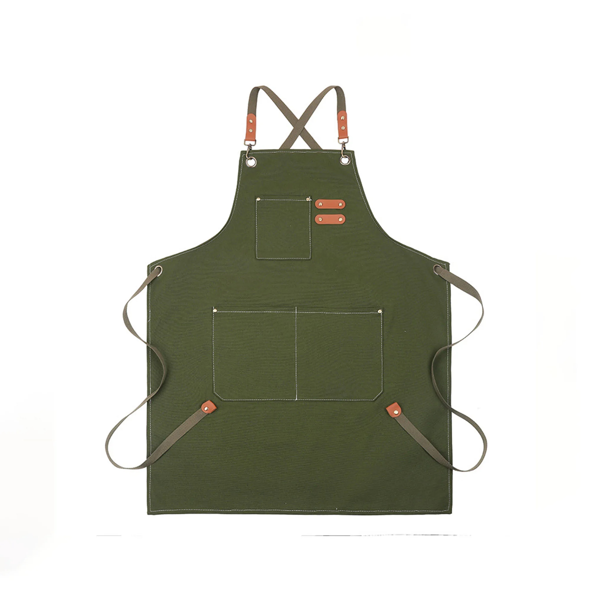Household Oil-proof Canvas Kitchen Apron 10