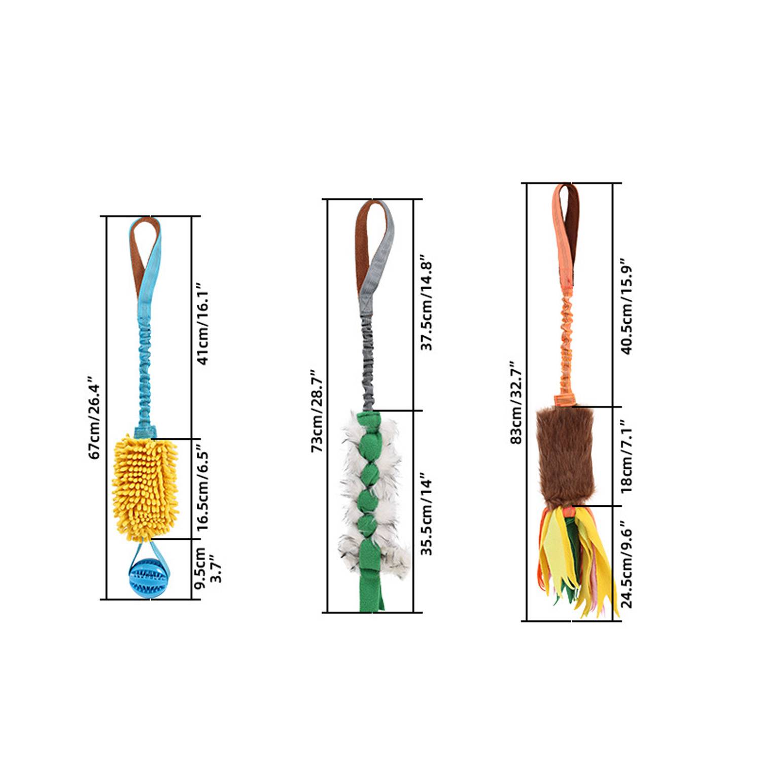 Elastic Dog Chew Rope Interactive Toy 6