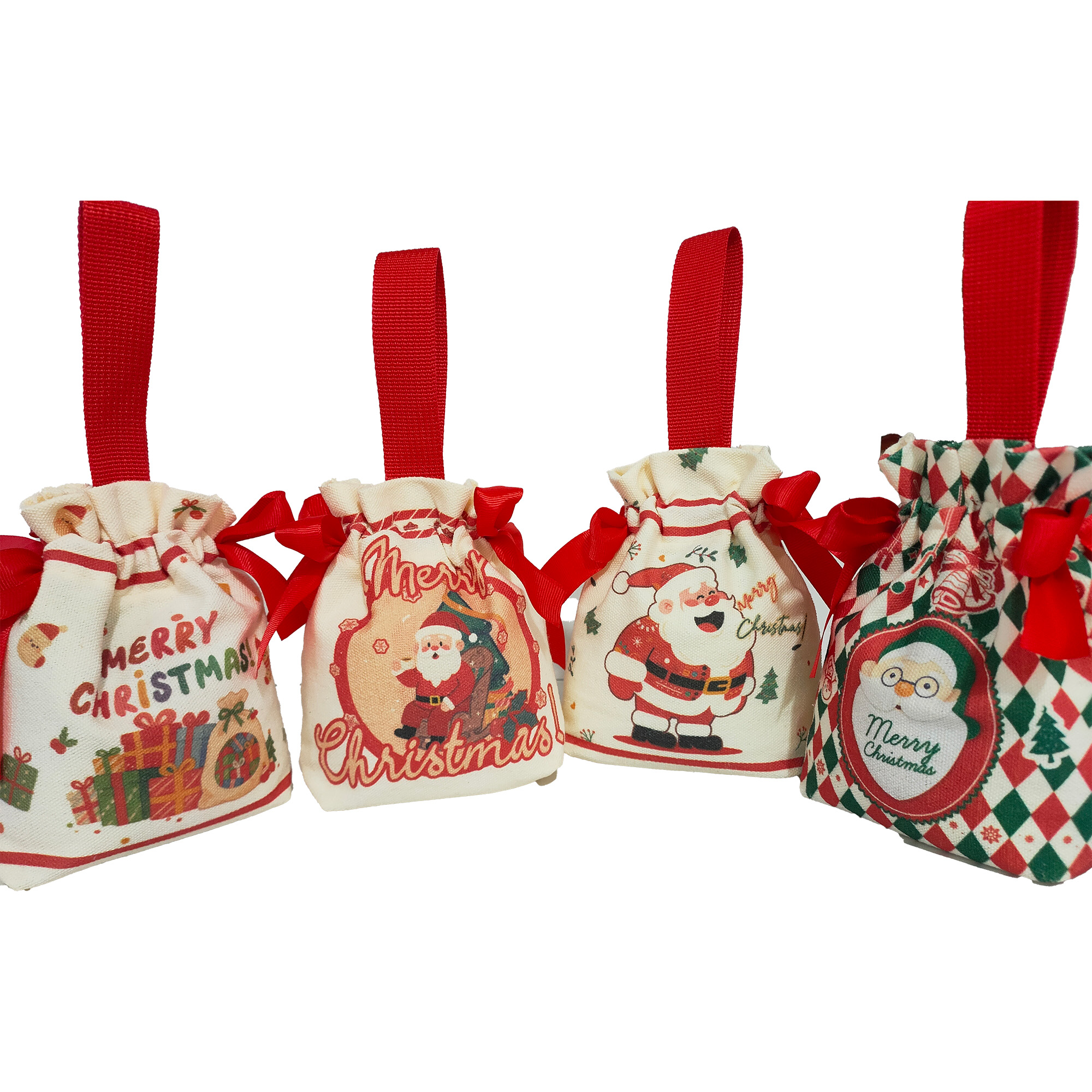 Christmas Candy Canvas Bag, custom tote bag with logo imprint 2