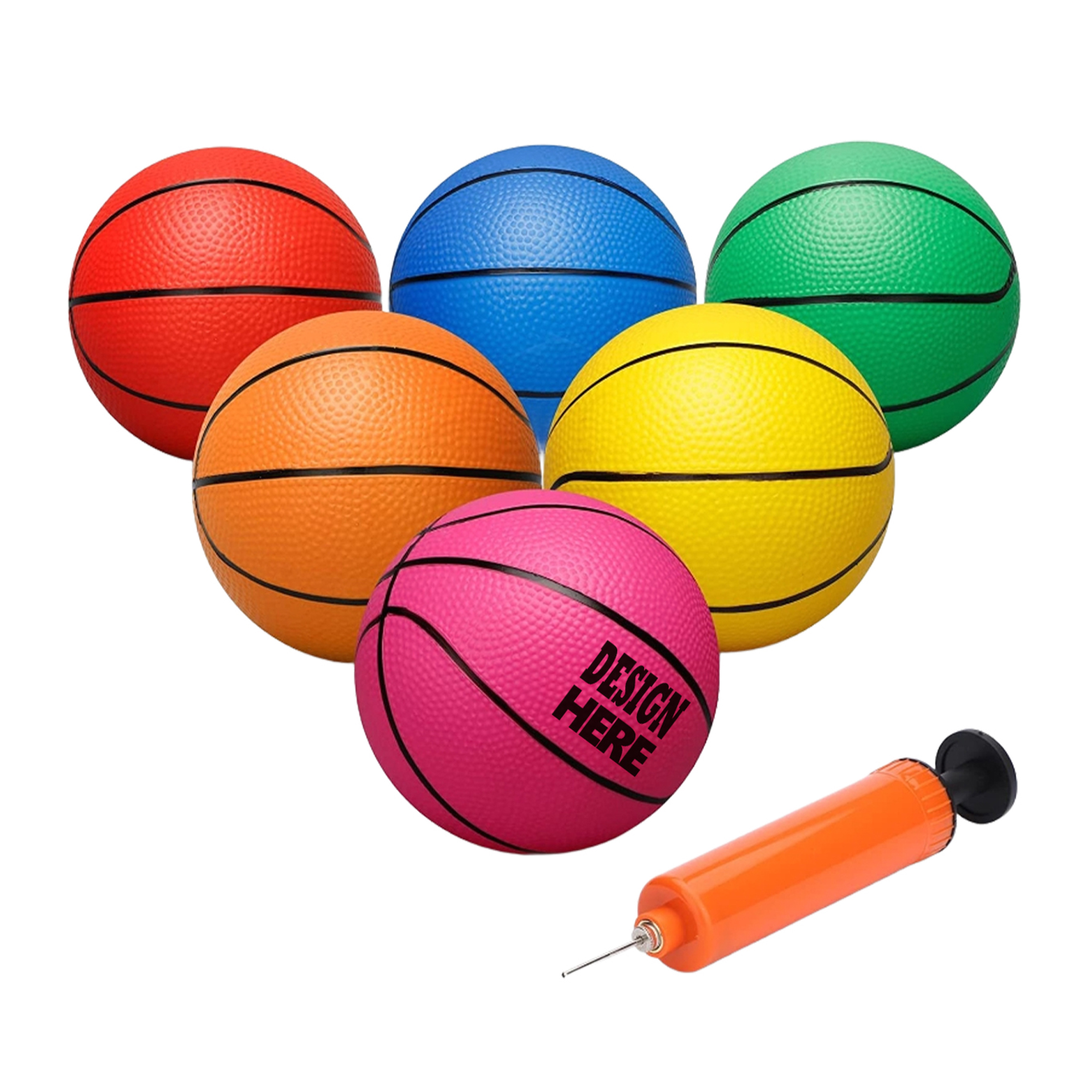 MOQ50 Personalized Inflatable PVC Basketball Toy 2