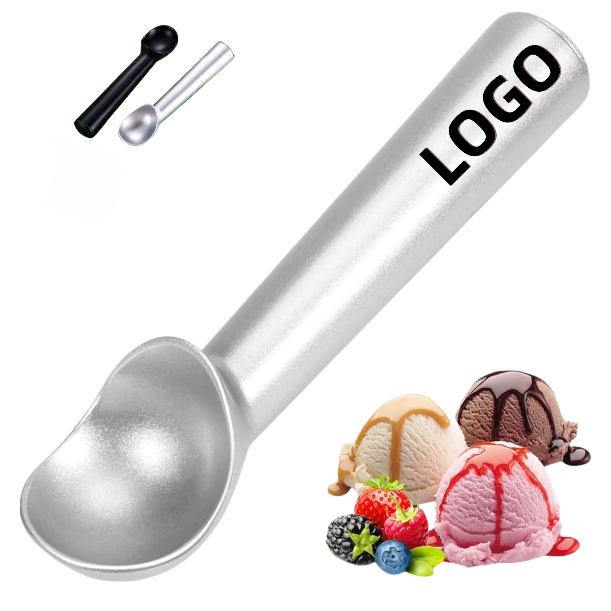 Aluminum Alloy Ice Cream One-Piece Scoop 2