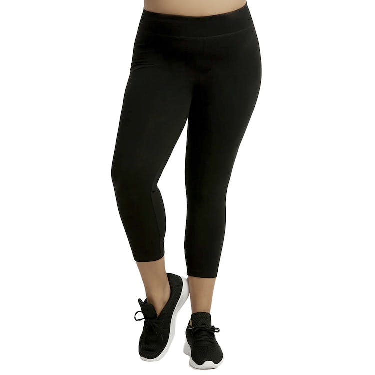 Women's Plus Size Capri Leggings - 3XL Black 2