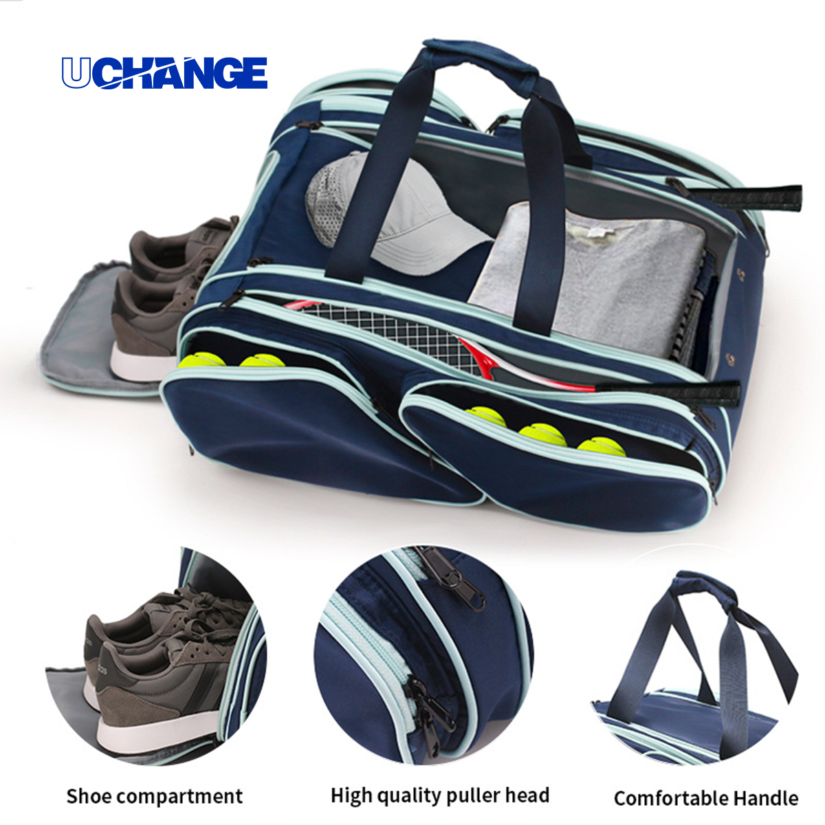 Pickleball & Tennis Duffel Backpack with Racket Holders 4