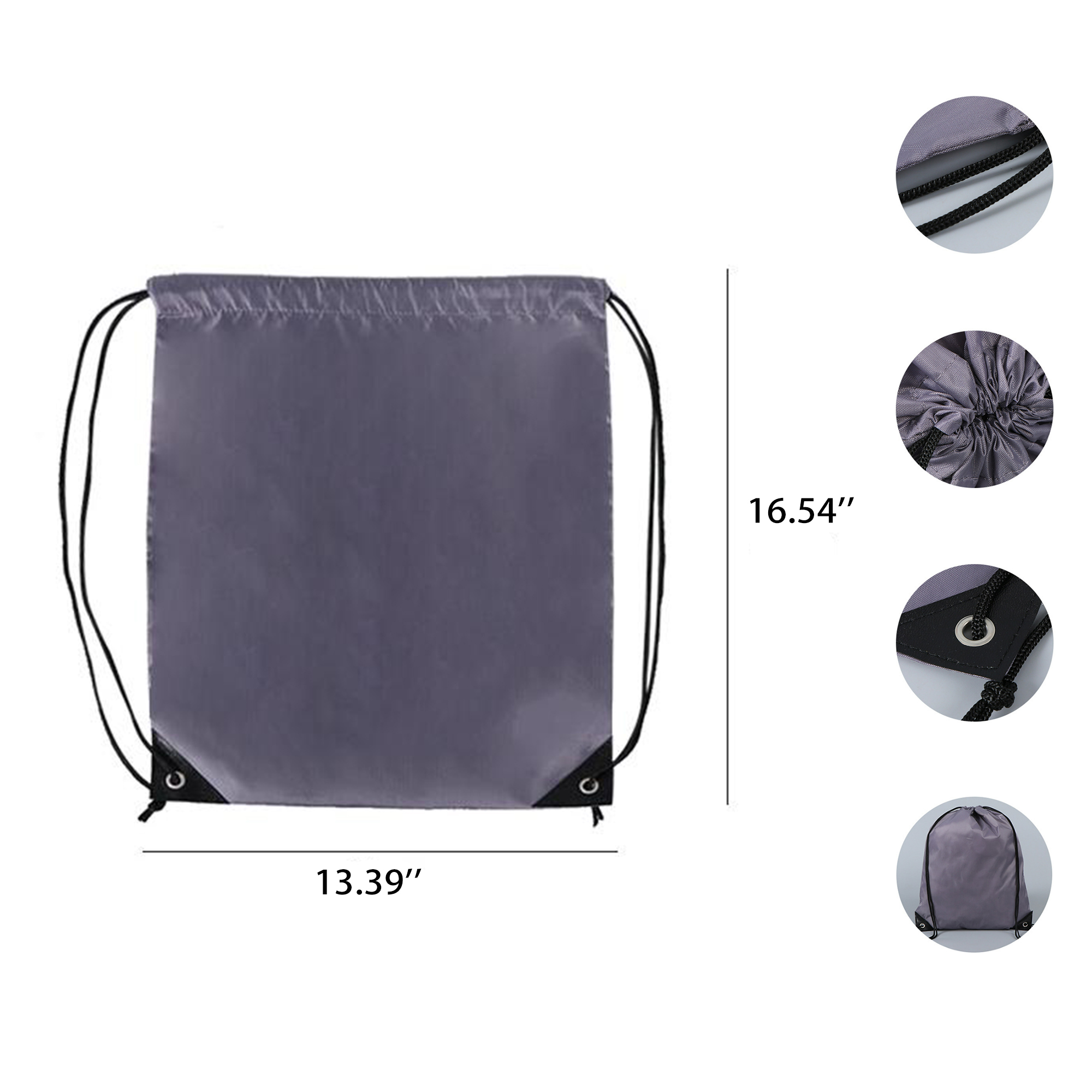 Polyester Drawstring Non-Woven Bag Fitness Backpack 3