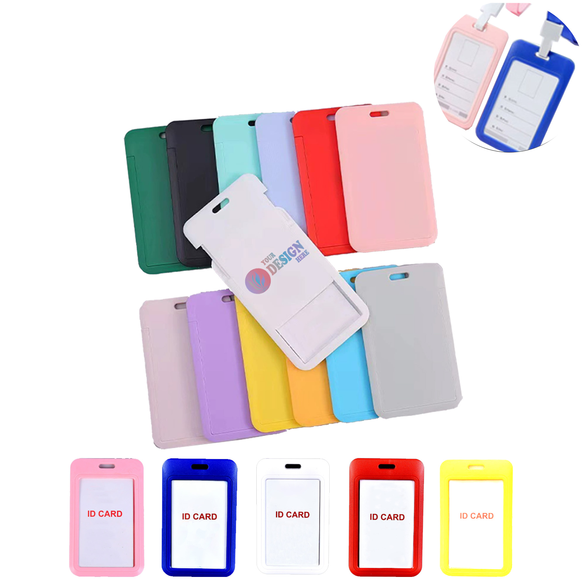 ID Card Holder with Clear Window 3