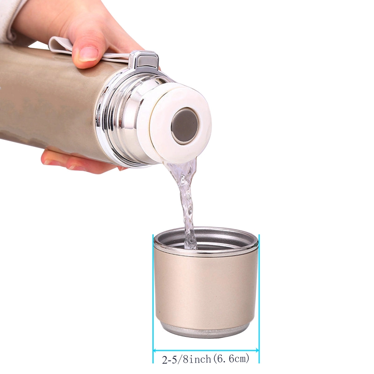 17oz Insulated Vacuum Flask, custom water bottle with logo imprint 4