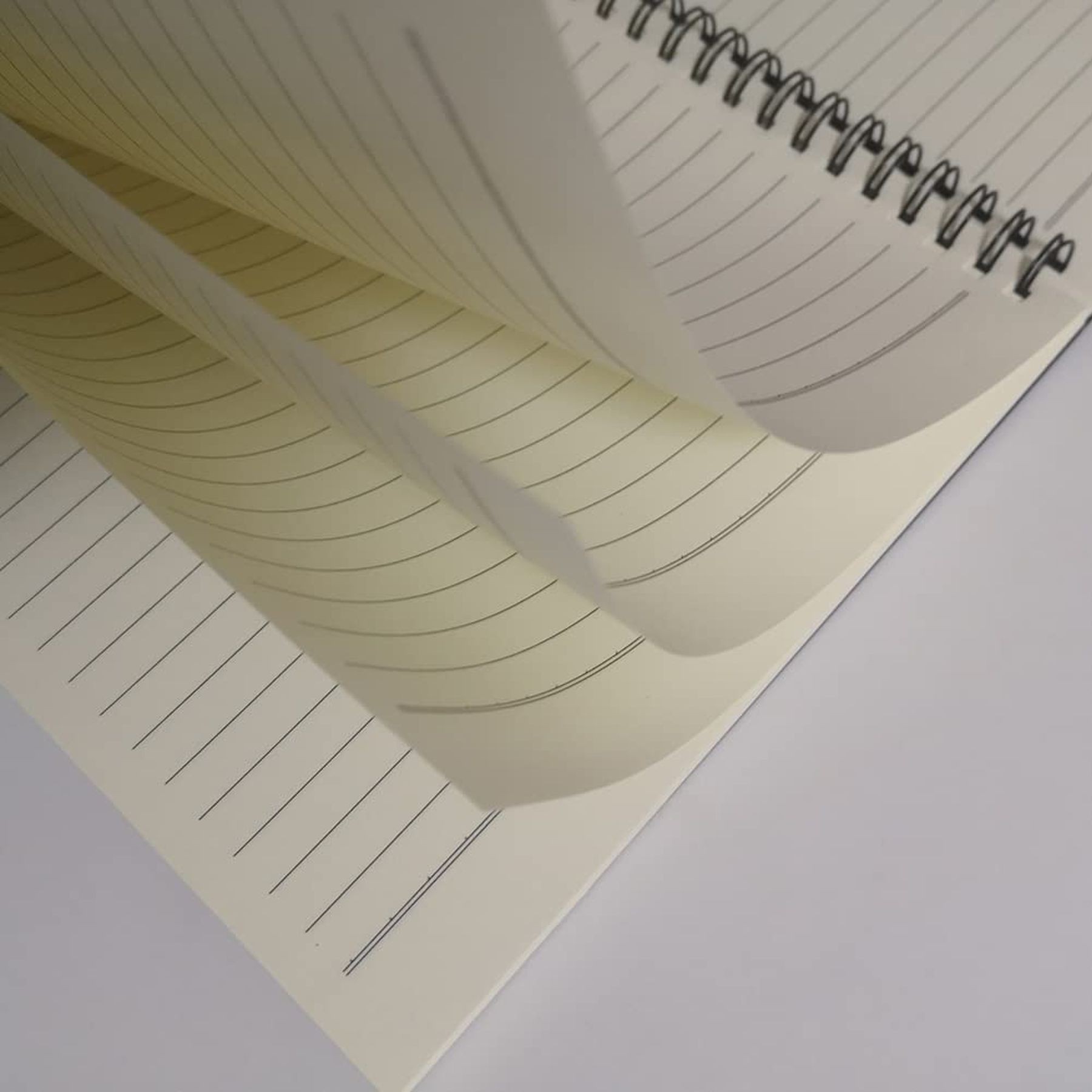 Spiral Notebook Plastic Hardcover College Ruled A5 Journals 12