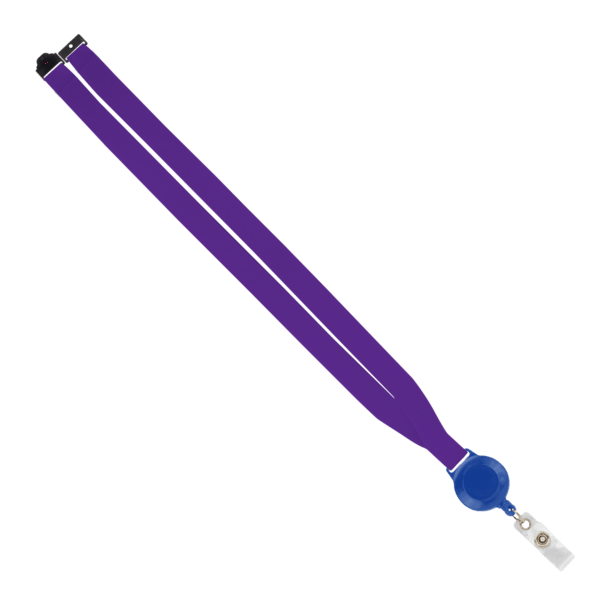 IMPORT 3/4" Polyester Lanyard with Retractable Badge Reel and IPH7 back of neck convenience release. 157