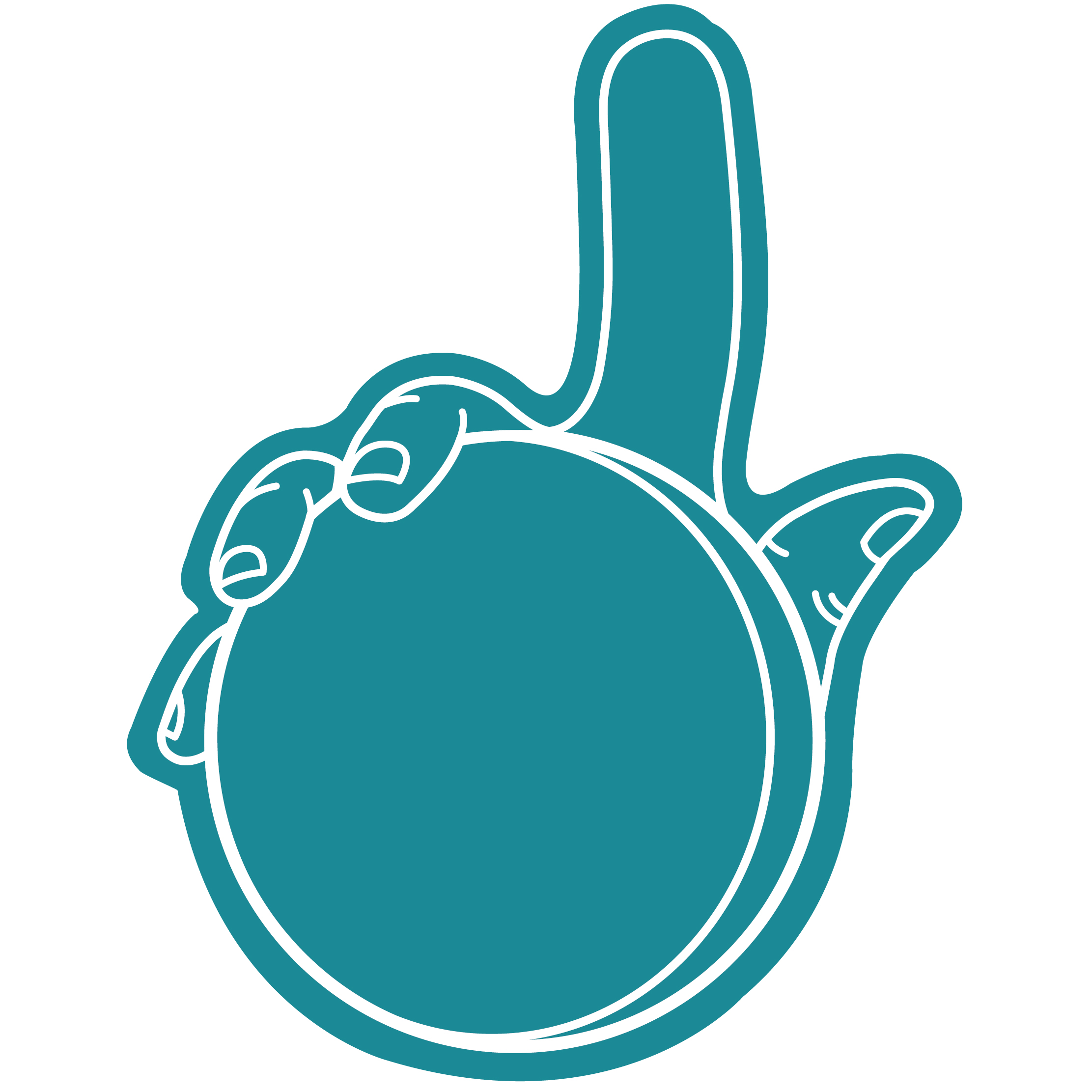 Foam Hockey Puck Hand 7