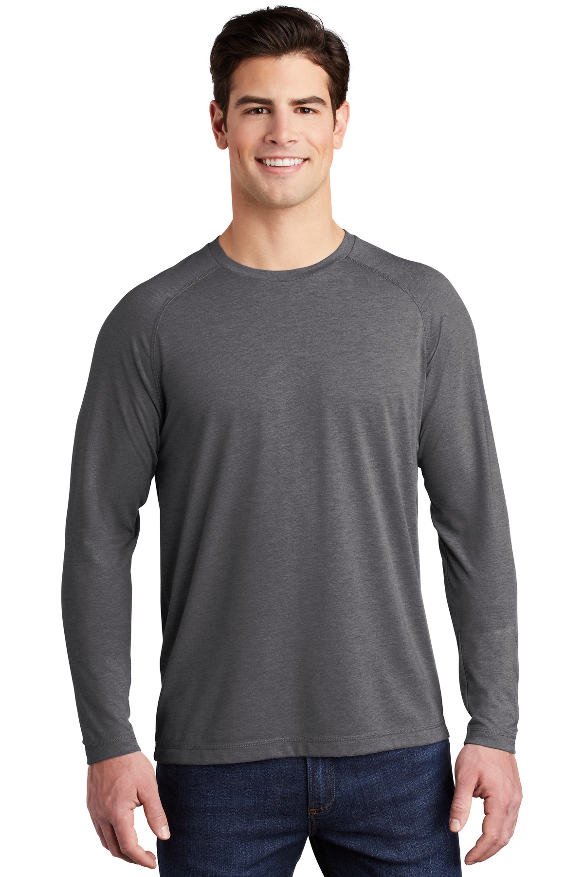 Sport-Tek® PosiCharge Long Sleeve Tri-Blend Wicking Raglan Tee 49