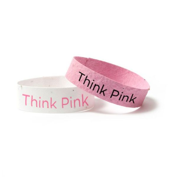 Breast Cancer Awareness - Seed Paper Wristband