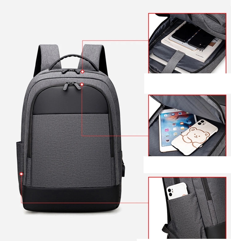 Custom  Business  Large Capacity Laptop Bags with USB  Port 6