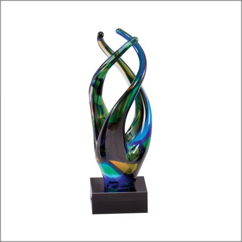 Multi Color Swirl Art Glass 2