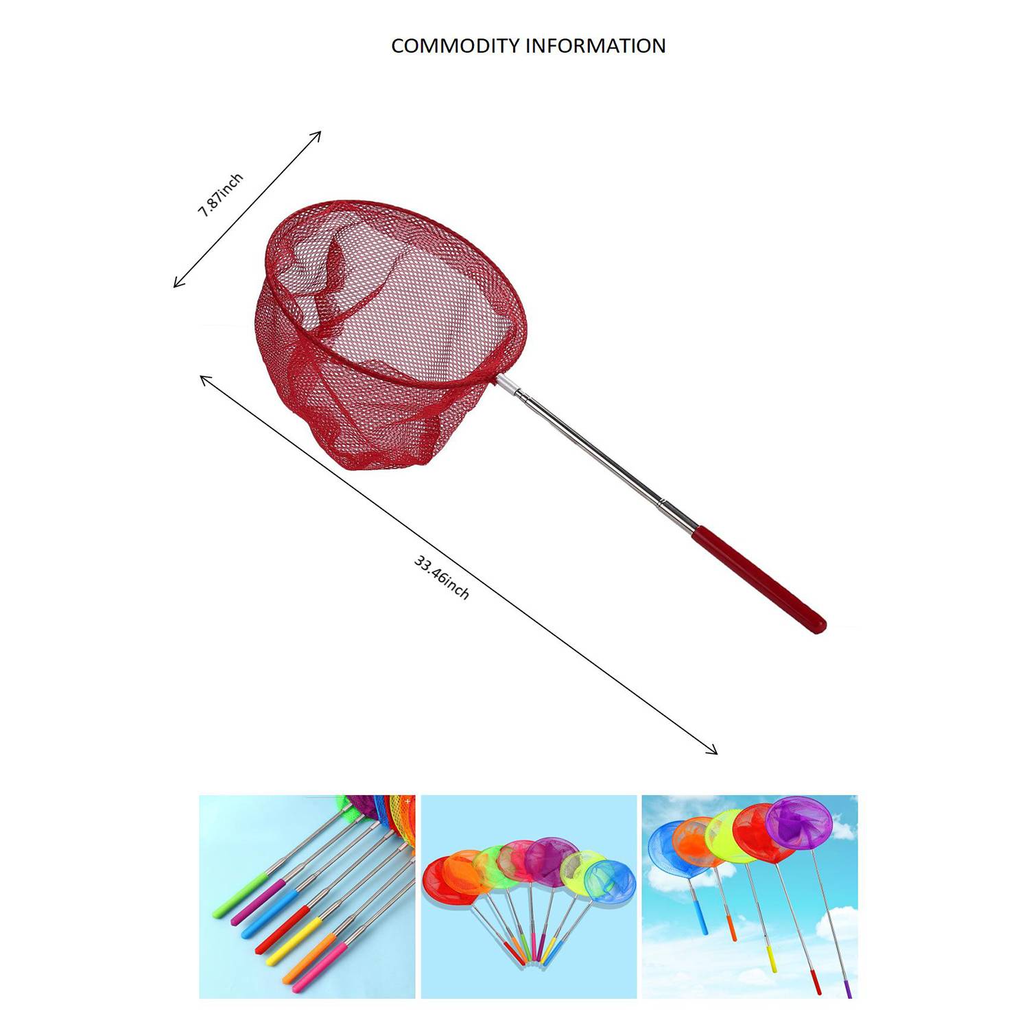 Stainless Steel Children'S Fishing Net 8