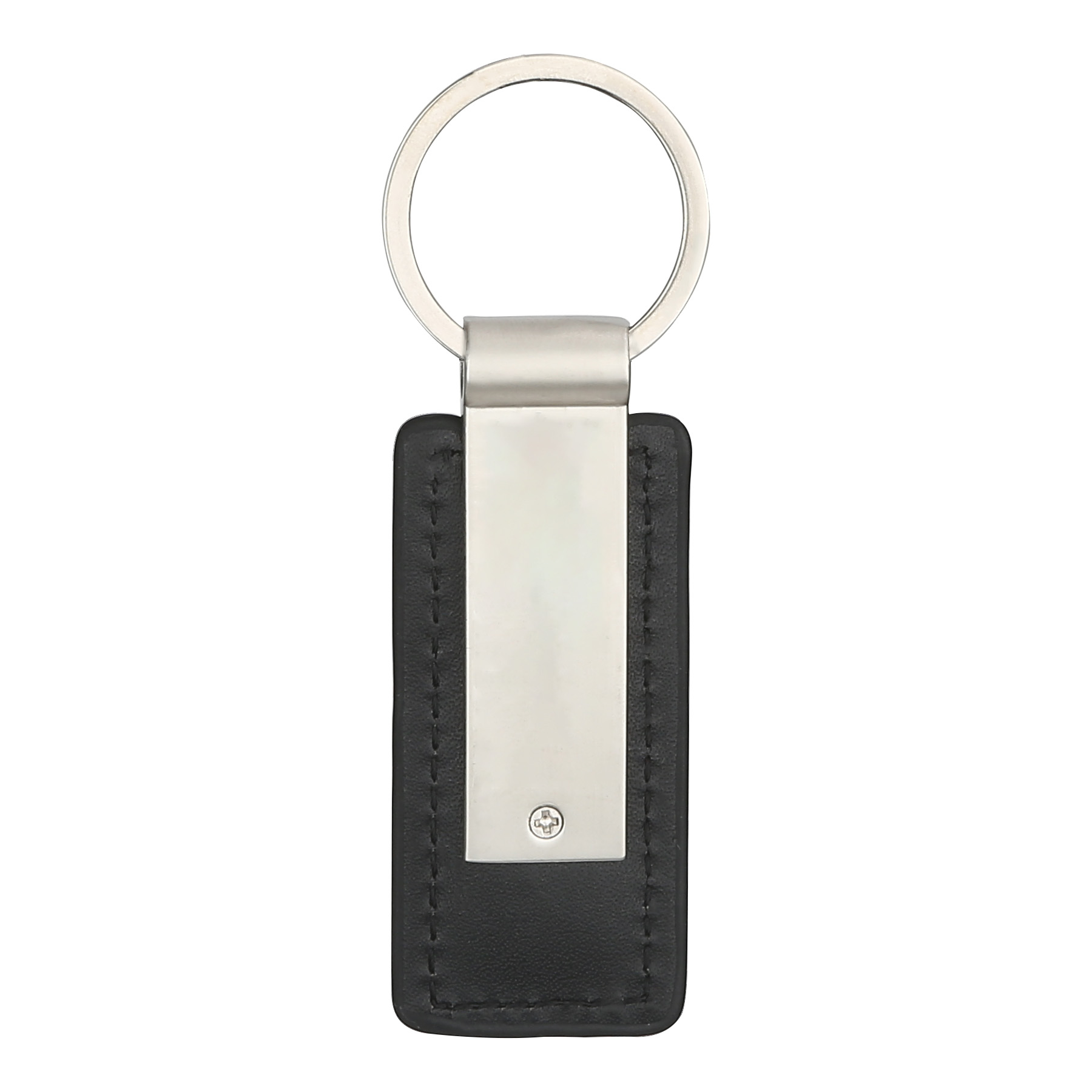 Metal Keychain With PU Leather 4
