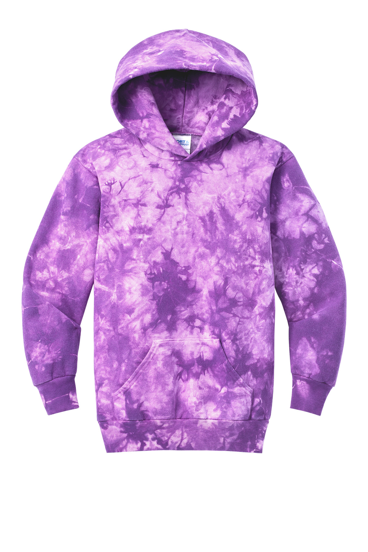 Port & Co Youth Crystal Tie-Dye Pullover Hoodie PC144Y 38