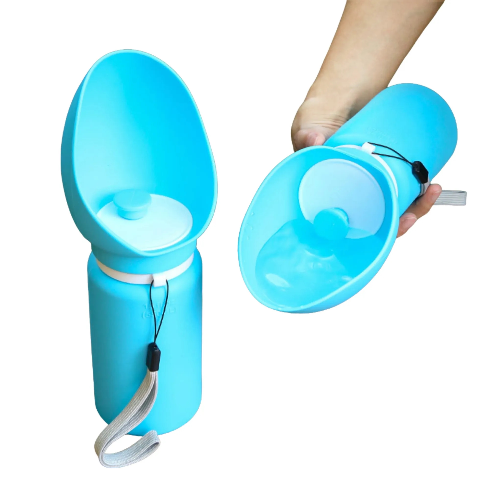 Pet Travel Foldable Water Bottle With Lanyard 5