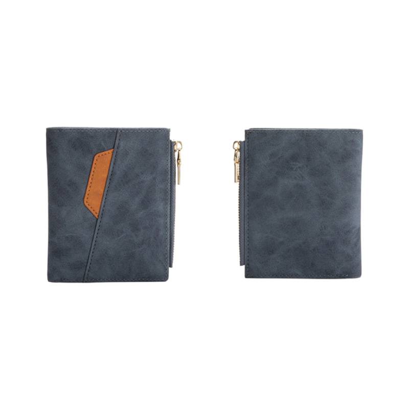 Men's Short Vintage Purse Slim PU Leather Wallet 5