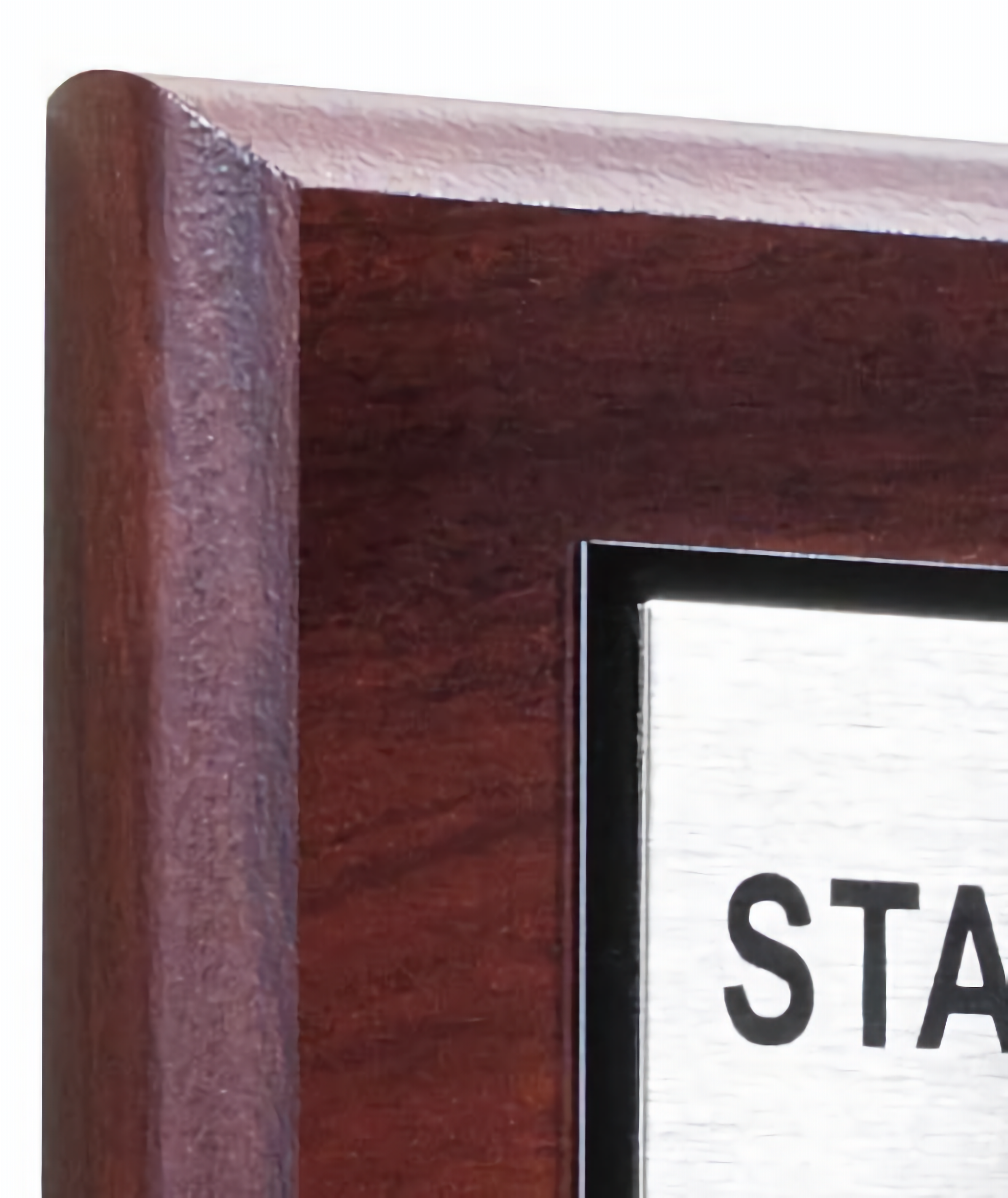Cherry Finish Plaque w/ Double Engraved Plate 9