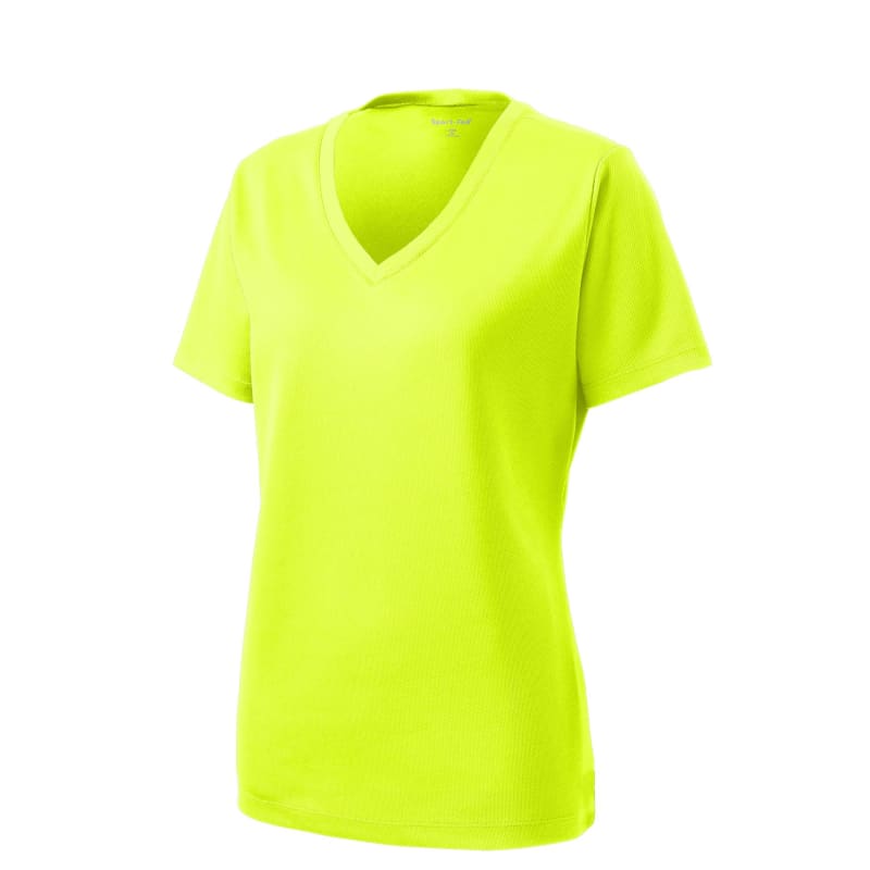 Sport-Tek Women's PosiCharge RacerMesh V-Neck Tee. 58