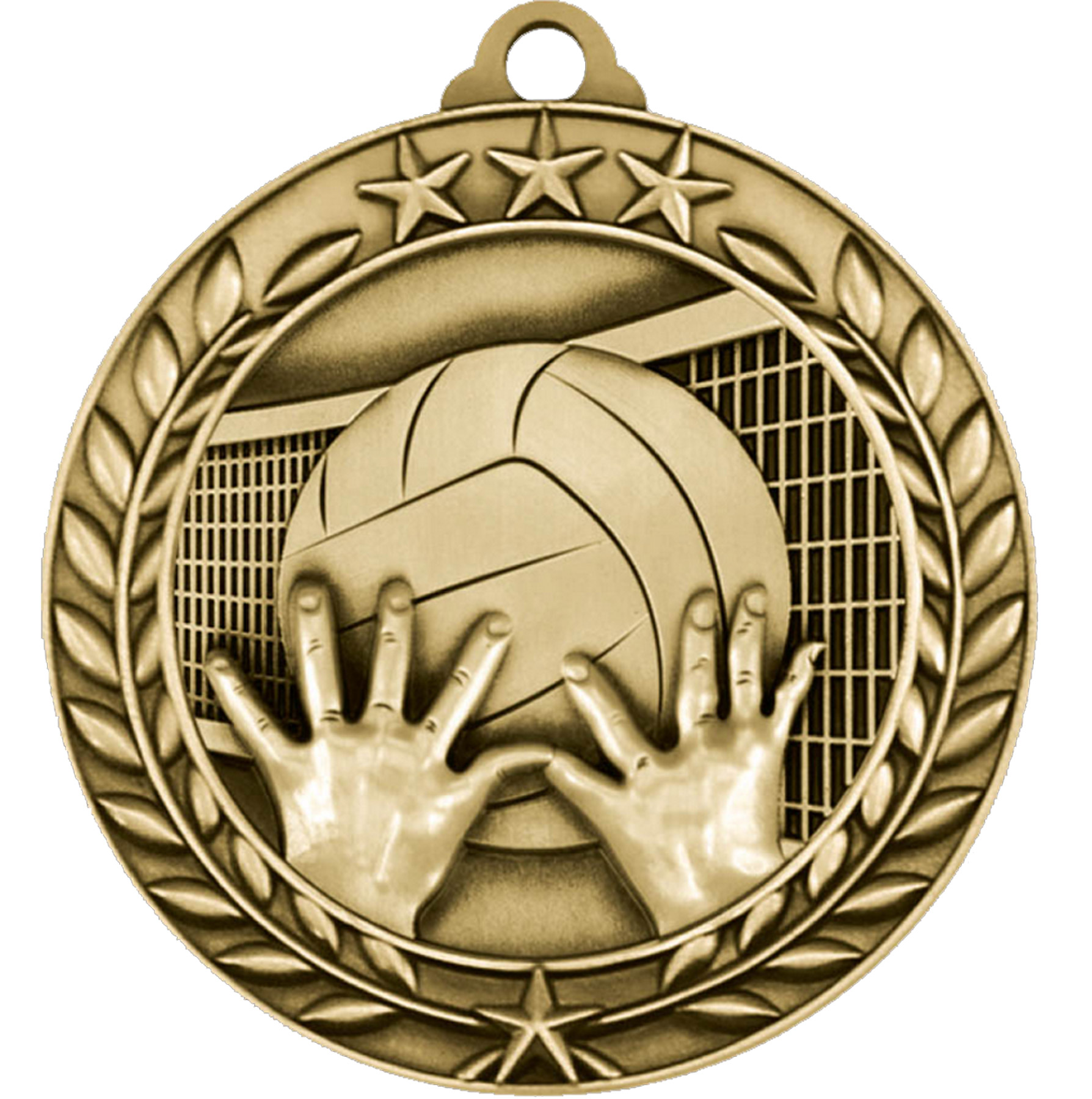Stock Small Academic & Sports Laurel Medals: Volleyball 2
