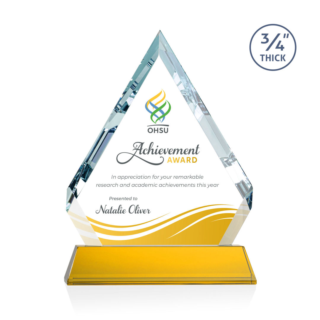 Apex VividPrint™ Award on Newhaven Base - Amber 2