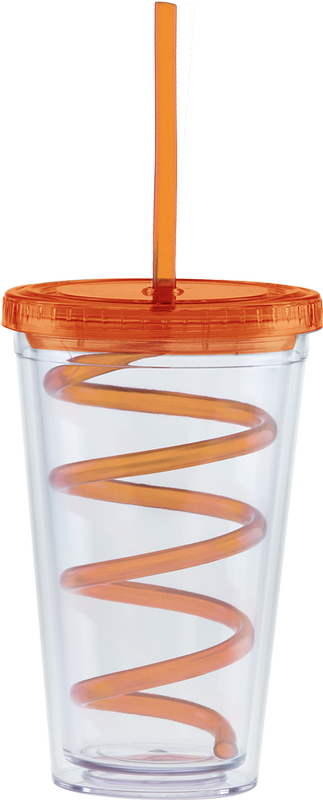 Carnival Cups-Color Curly Straw, Color Lid 31