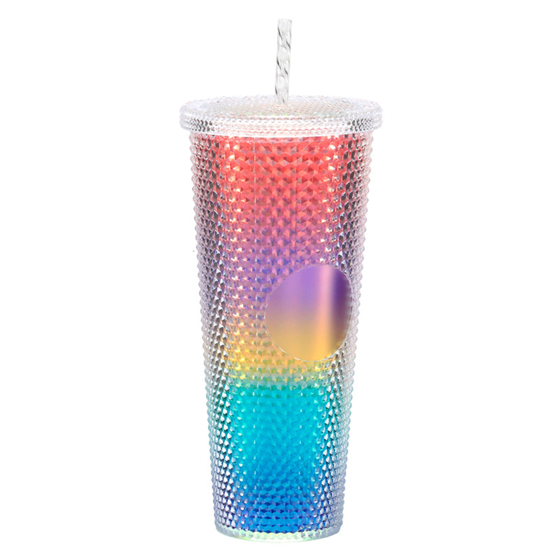 24oz Plastic Durian Cup with Straw 2