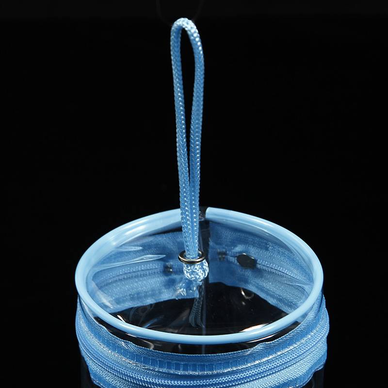 Pvc Transparent Cylindrical Waterproof Makeup Bag 4