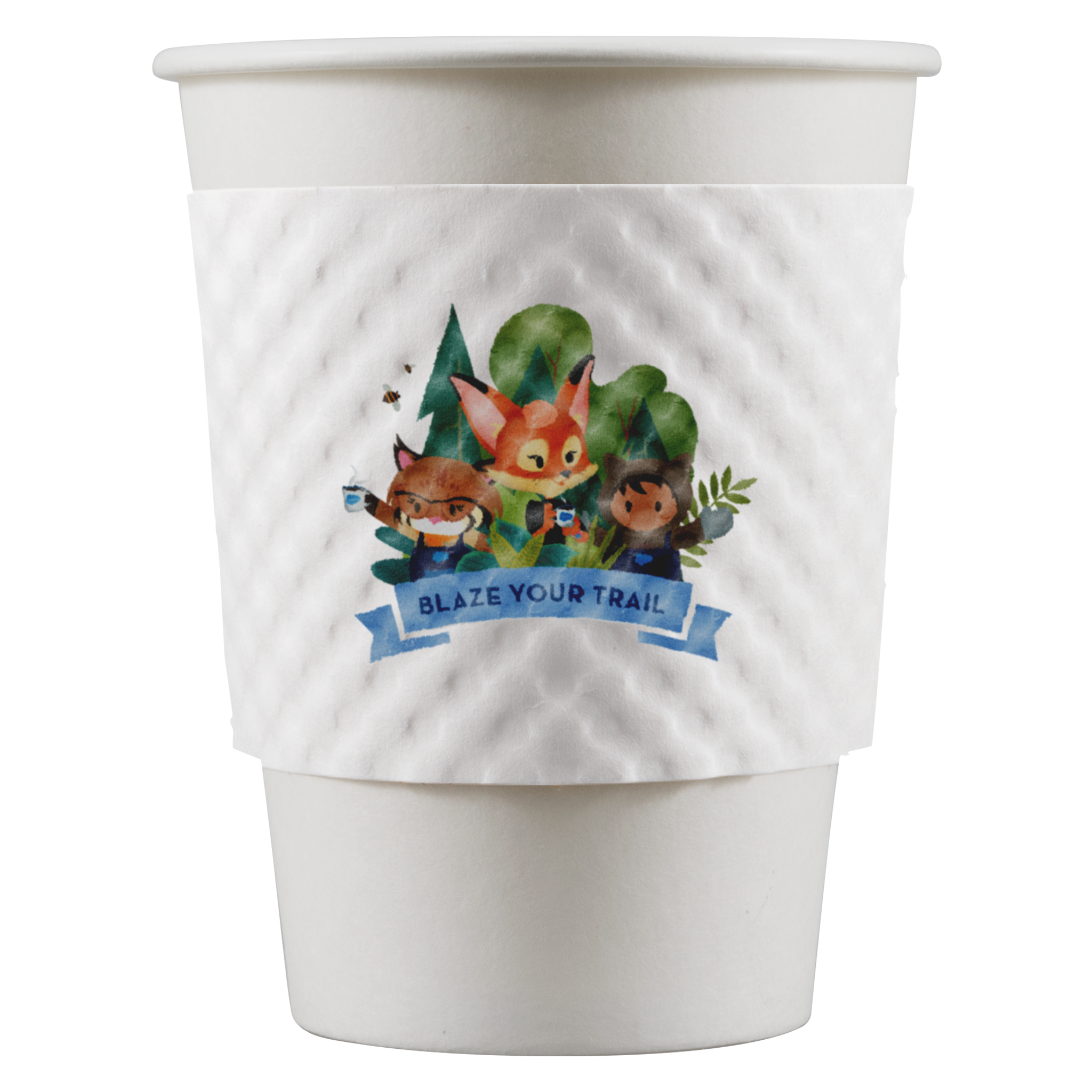 12/16/20/24 oz Beverage Wrap White Digital Print 3