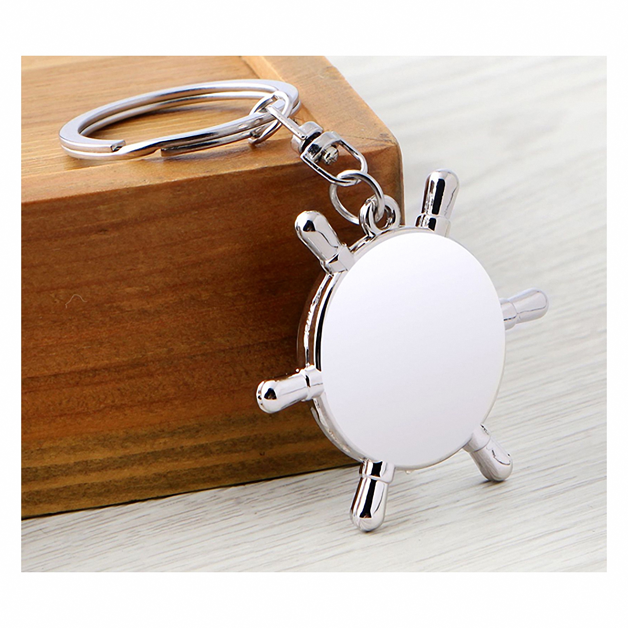 Helmsman Keychain with Compass 3