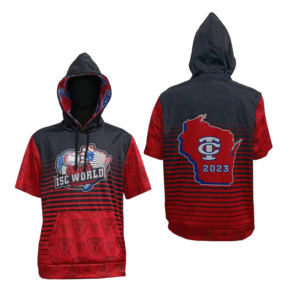 Men's Short Sleeve Feels Like Cotton Hoodie with Fleece Backing, custom hoodie or sweatshirt with logo imprint 3