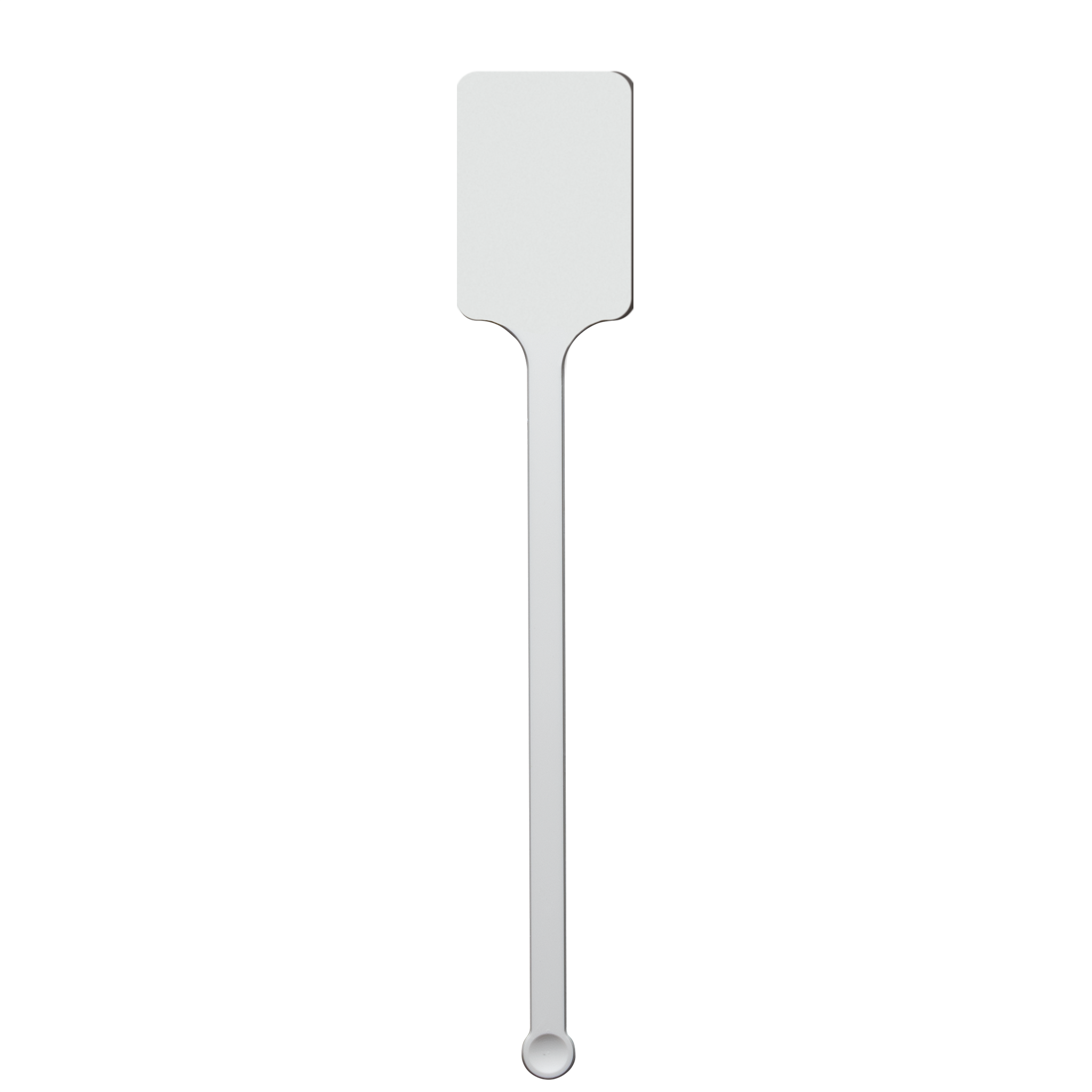 Plastic Drink Stirrer 6.250" Upright Rectangle White Tradition Print 3