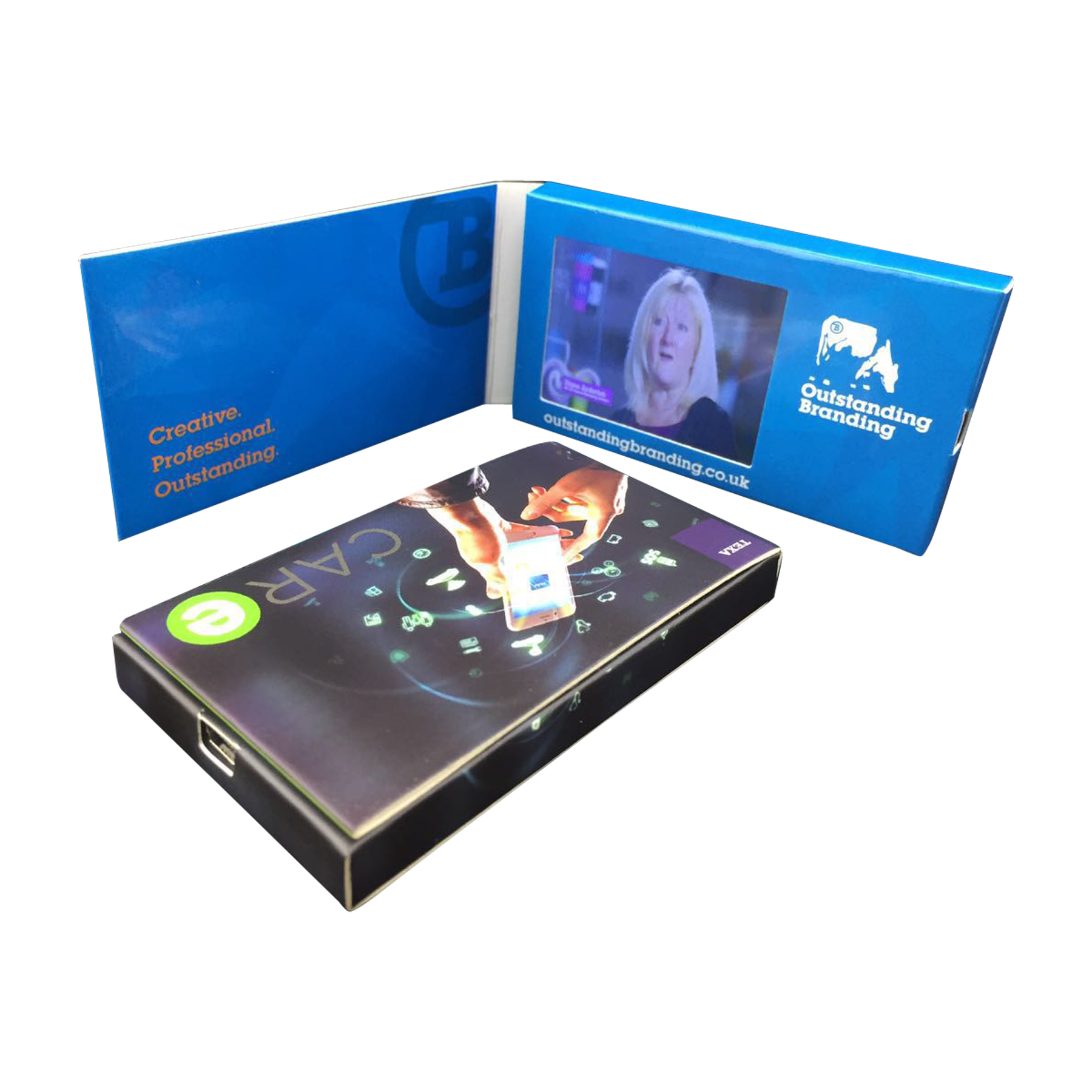 VidU 2.4" Compact Size Video Brochure With Full Color Printing - Custom Video Business Card 3