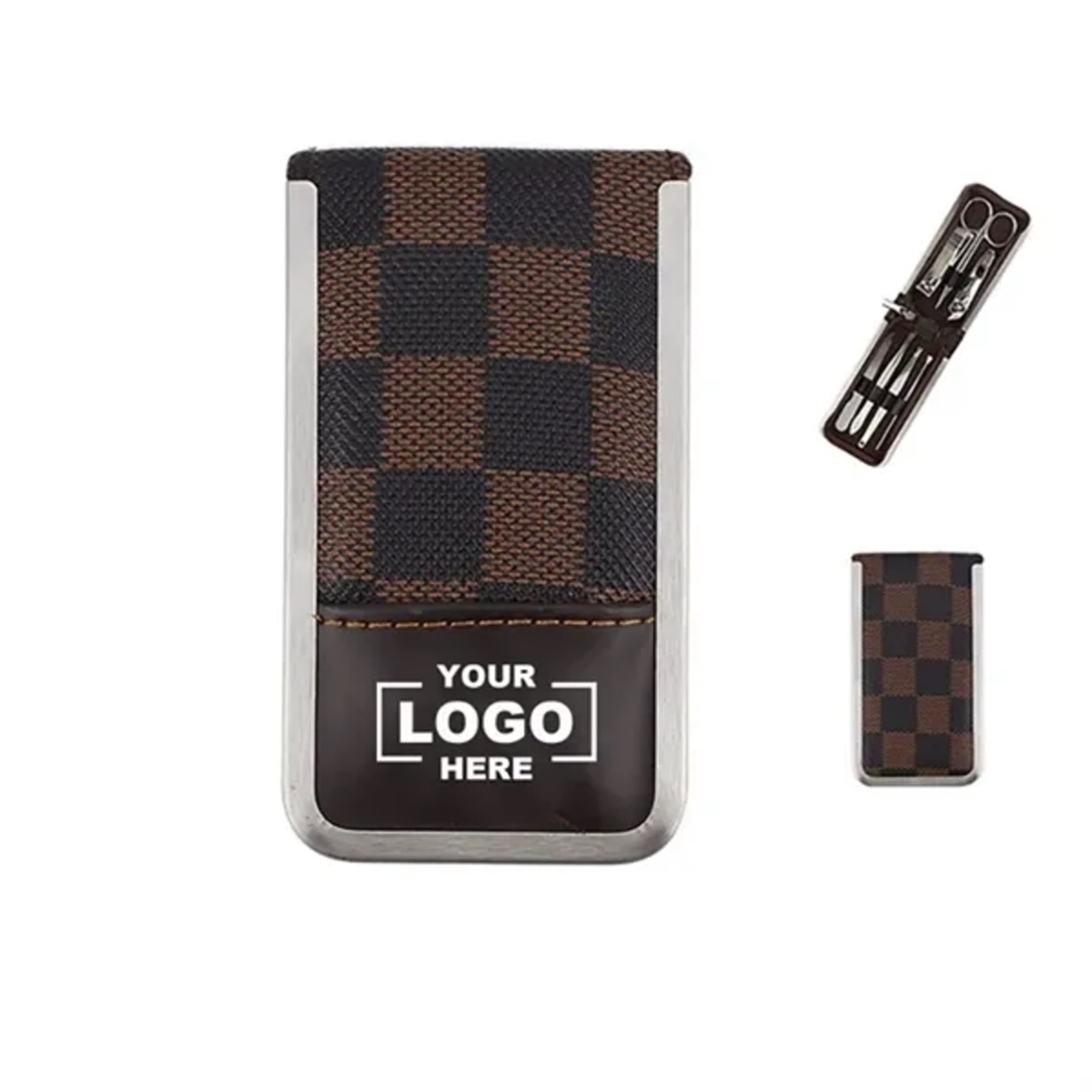 Portable Nail Clippers Set With Pu Box 2