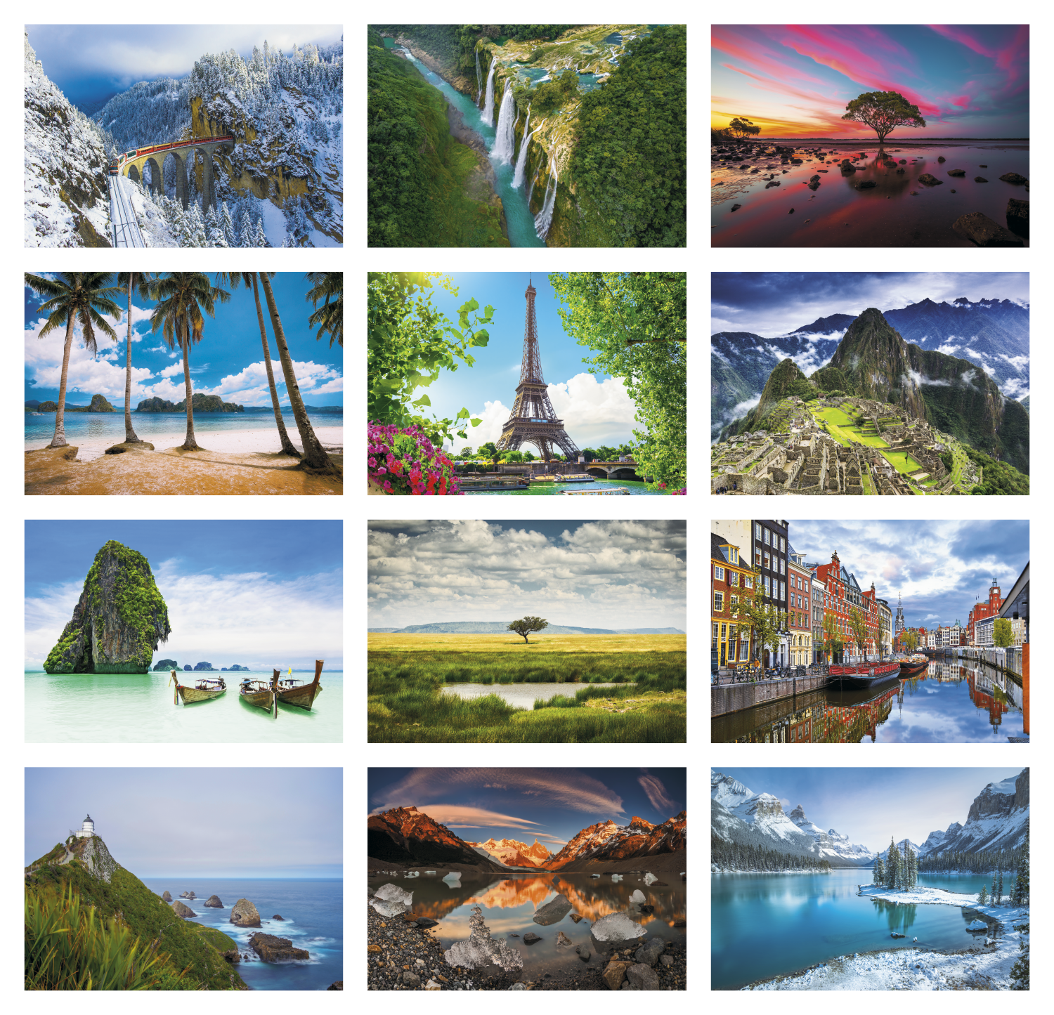 Triumph® Calendars World Scenic Calendar 1