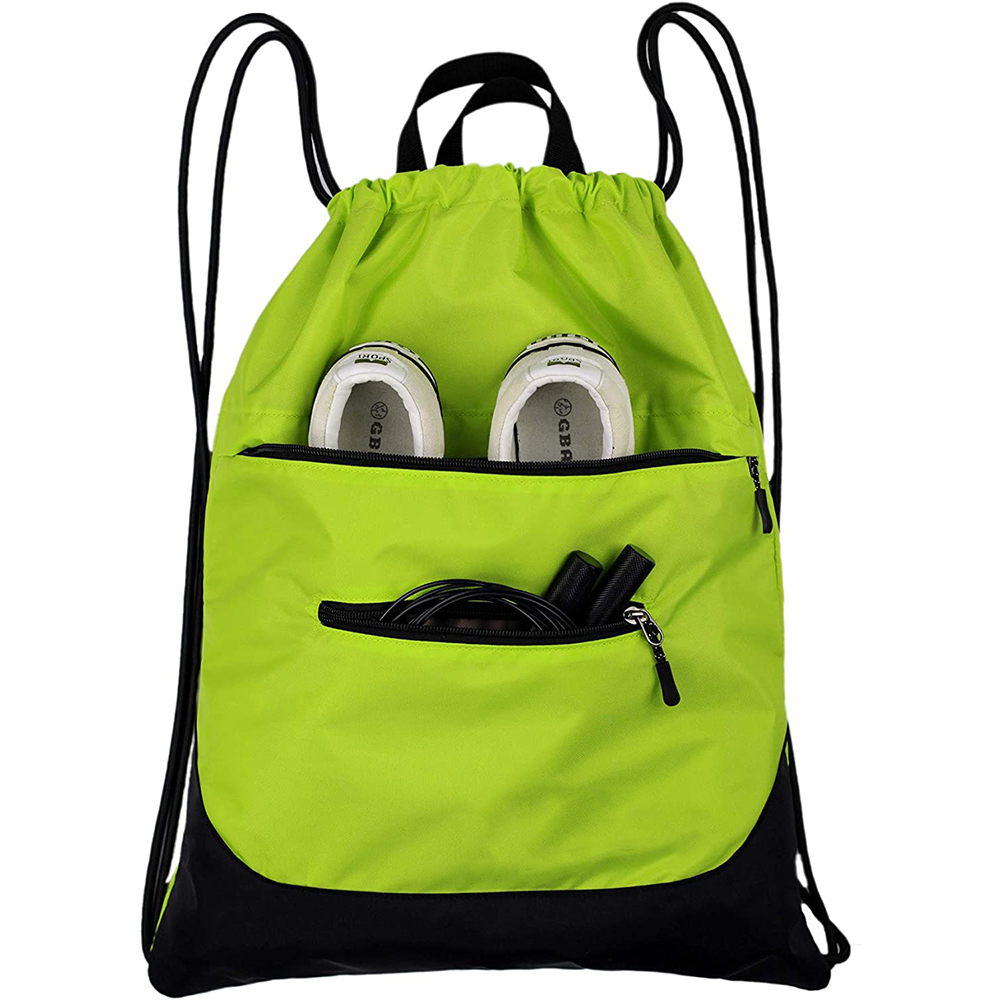 Sport Drawstring Backpack with shoe pocket