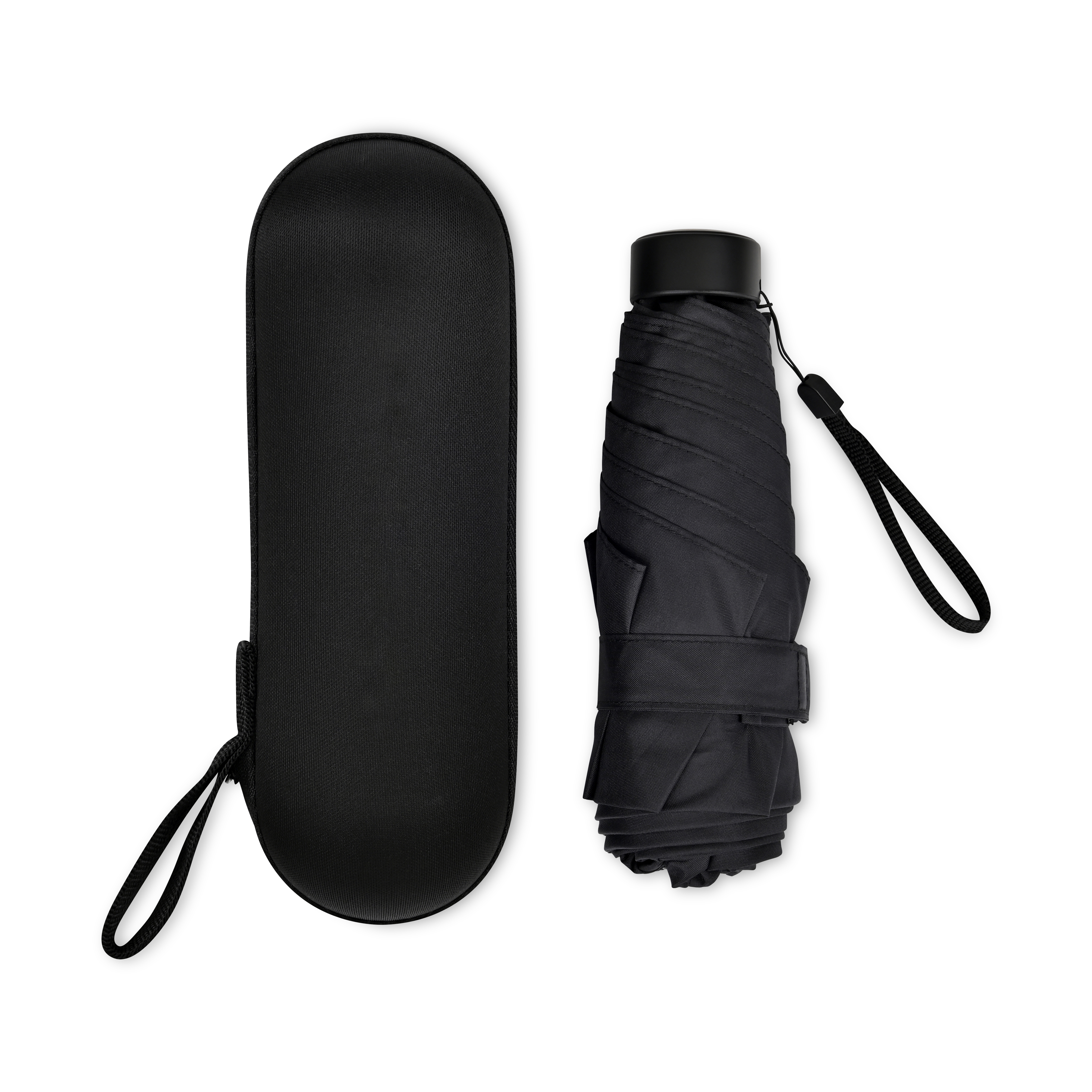 Elements 39" Recycled rPET Manual Mini Folding Umbrella 15