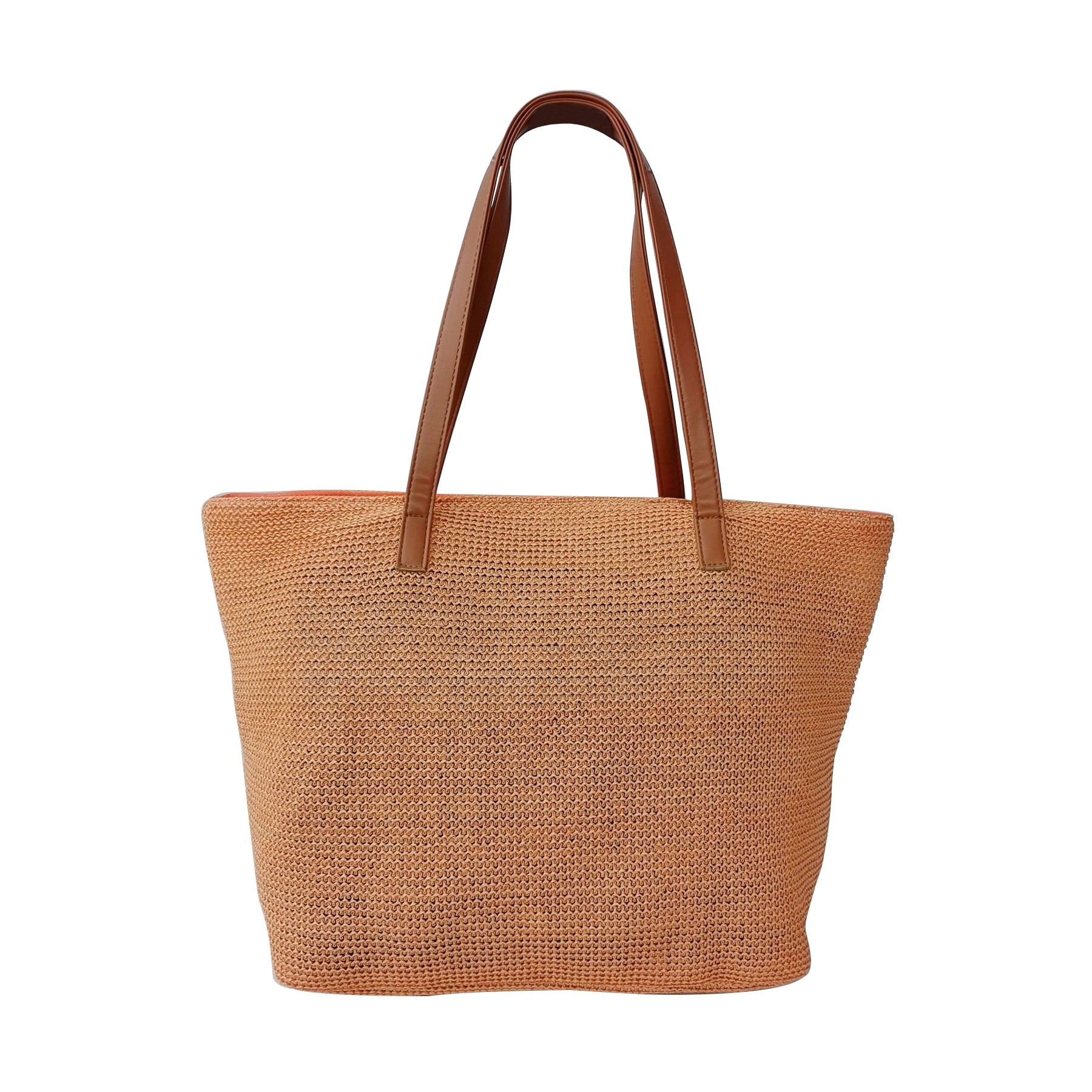 Large Women Straw Beach Bag, custom tote bag with logo imprint 4
