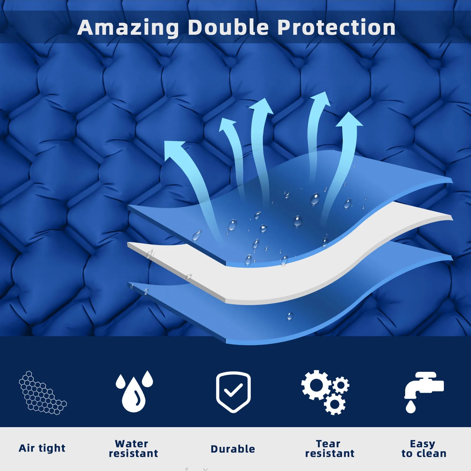 Inflatable Sleeping Mat with Portable Pouch 5