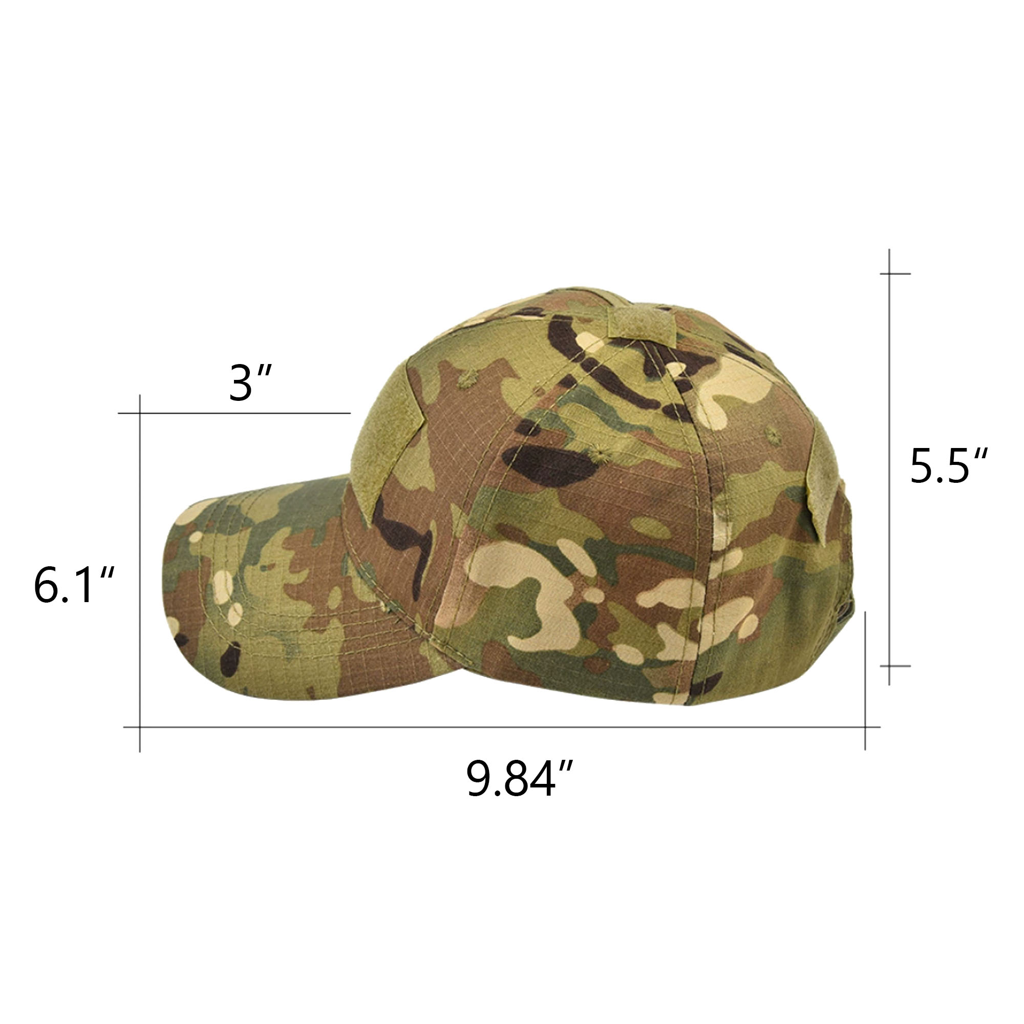 MOQ 2000 Customized Logo Camouflage Baseball Cap 2