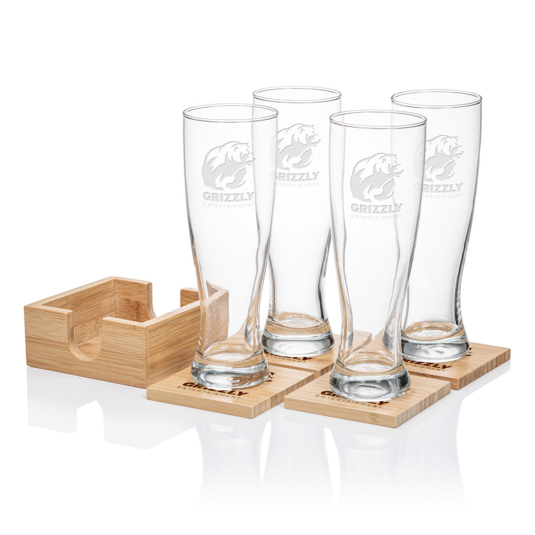 Bamboo Coaster Gift Set - Sussex 4