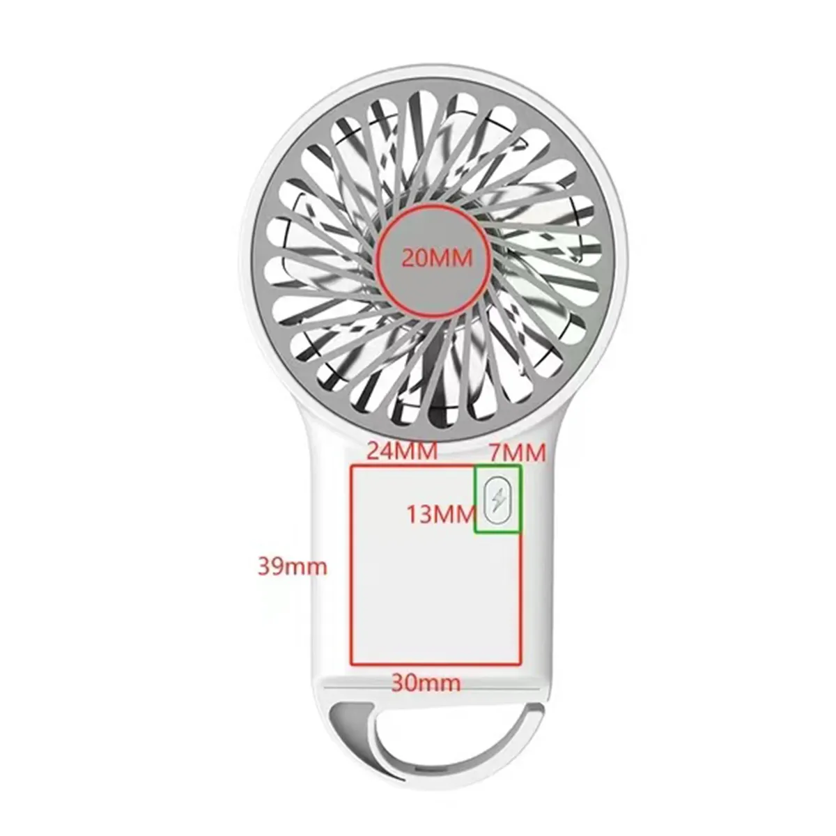 Handheld Mini Desktop Fan Portable Mountaineering Outdoor 9
